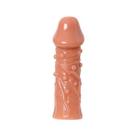 Nozzle with additional stimulation, realistic, TPR, bodily, 14.7 cm-1