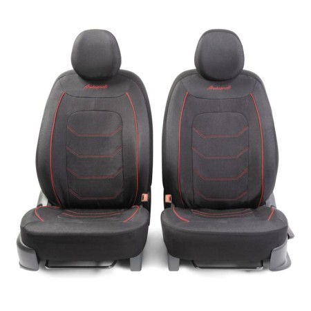 ARROW AUTOCHEKHALS, MODAL MARPOSE Jacquard with contrasting sequent, 2 mm foam, 3D, 11 objects, 5 head restraints, 2 lightning, Airbag black and red-1
