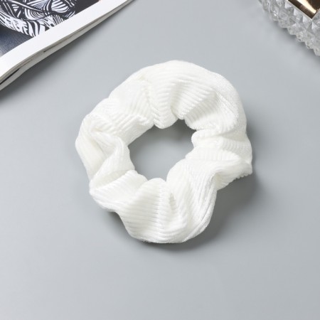 Hair elastic band "orbit" elite stripes tenderness, 10 cm, white-1