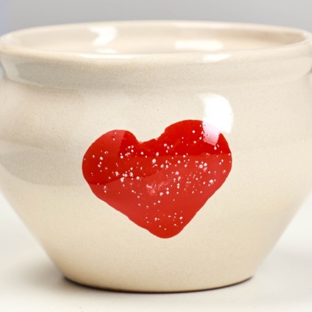 Ceramic pot for baking "Baby" 0.2l / 9.5x10cm, Valentine-2
