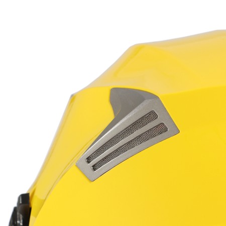The helmet open with two visors, size L (59-60), model-BLD-708E, yellow glossy-11