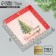 Box for Makarun "Magic New Year!", Embossing on the lid, 12 x 12 x 3 cm, New Year