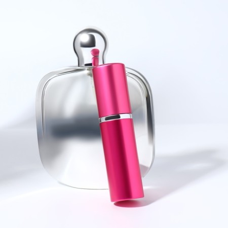Perfume bottle, with a spray, 10 ml, pink color-12