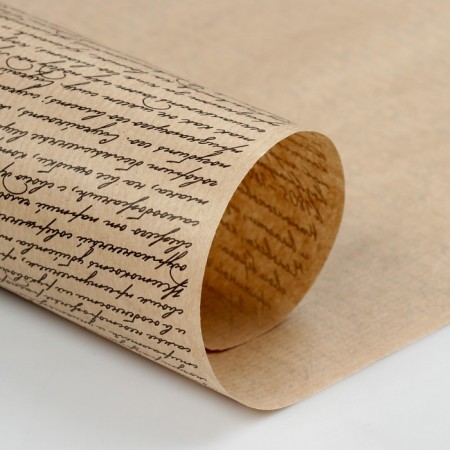 Paper packaging craft "Manuscript", 0.7 x 10 m, mix-2