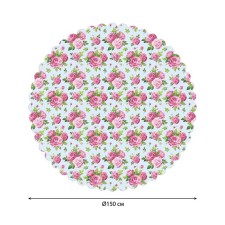 The tablecloth “Bouquet of roses”, round, Saten, d = 150 cm