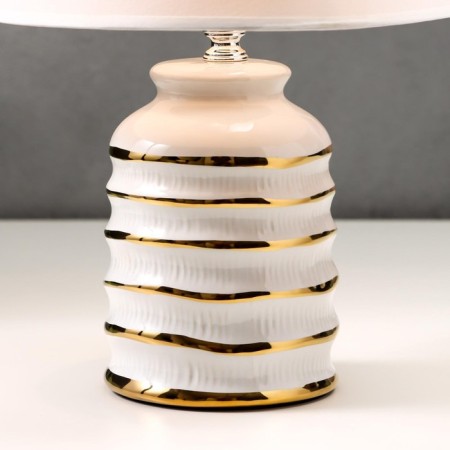 Table lamp 16610/1wt E14 40W white-gold 20x20x32.5 cm Risalux-4