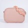 Bag Women's Cross-Bodi with a zipper, pink color
