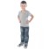 Children's T -shirt, height 98 cm, color gray melange