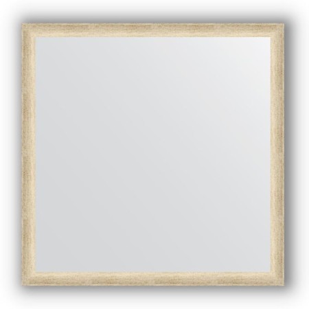 Mirror in the baguette frame - aged silver 37 mm, 70 x 70 cm, evoForm