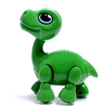 Dinosaurus robot IQ Bot, interactive: reacts to voice, sound, light, batteries, green-1