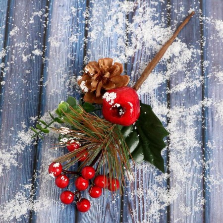 Decor "Winter charm" berry grenades, 22 cm