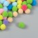 Decor for creativity "Pomponchiki. Tenderness" d = 1 cm set of 100 pcs