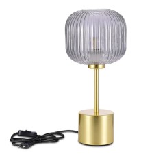 ST LUCE bedside lamp. SL1154.304.01. Gran. 1x60 watts, E27, 20x20x44 cm, brass color