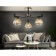 Suspended chandelier Ambrella Light, Traditional, TR9098, 3HE27, Black Color, Gold
