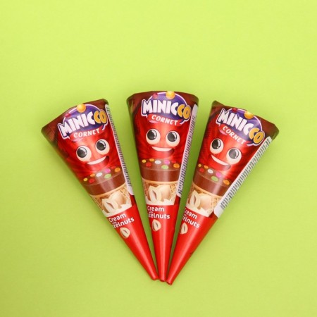 Minicco Cornet Hazelnut Watch Milk Chocolate Chocolate, 25 g-1