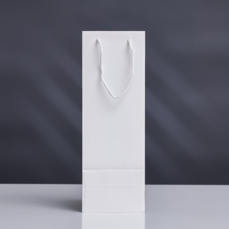A package for a bottle with a plastic window 12.5 × 8.5 × 36 cm, white-1