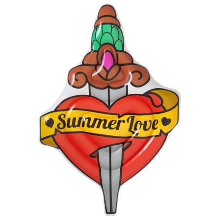 Summer Love Tattoo swimming mattress, 198 x 137 cm, 43265 Bestway-1
