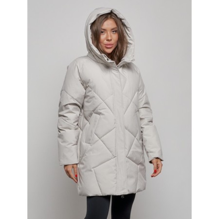 Winter jacket, size 50, light gray color-6