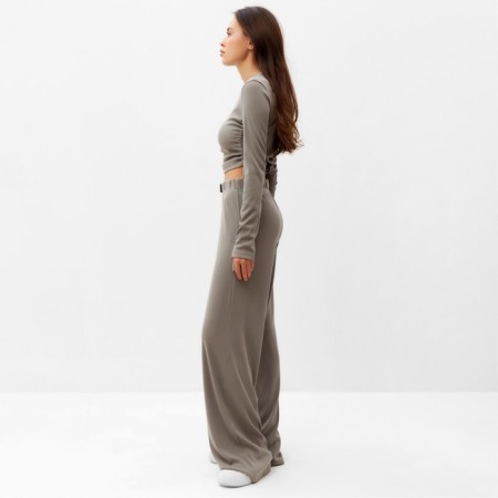 Female set (pants, jumper) mist, size 42, color gray color-4
