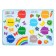 Cardboard book with windows “Colors and shapes” 10 p.