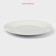 Board ceramic dining shares "Monica", d = 22.5 cm, white color