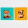 Metal puzzle with puzzles and stickers "Cute animals", mix
