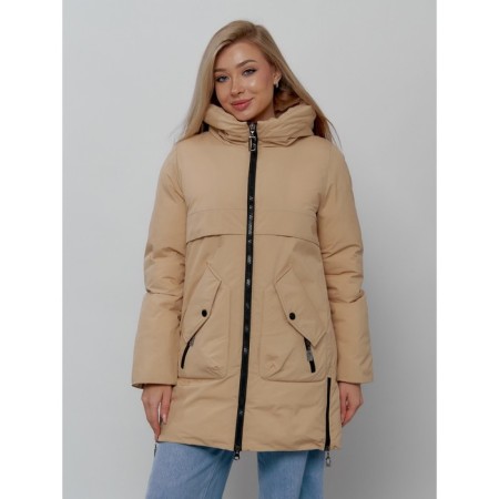 Women's winter jacket, size 42, mustard color-7