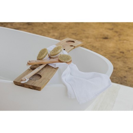 Massage brush for the body of the share, with a pen, natural bristles-5
