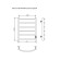 Electric towel "Sanprise" Classic P6, 400x600 mm, right, black