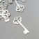 Suspension "key" silver 2x1 cm