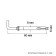 Steelrex anchor bolt, with a Mr-shaped hook, galvanized, 8x60 mm, 100 pcs