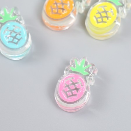 Busina Plastic "Summer breeze. Pineapple" Gloss Mix 1.5x2.3x0.9 cm-1