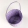 A set of baskets of 3 pcs, d21x10xh36cm, lilac, bamboo