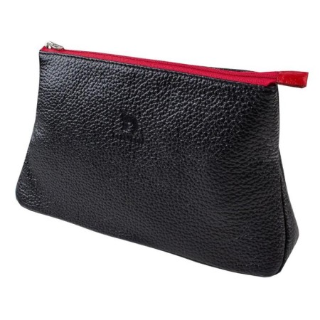 Cosmetic bag with lightning, black color