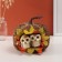 Decor "Two owls in the autumn pumpkin" 20x20x20 cm