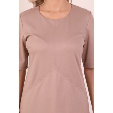 Women's dress, size 46, beige color-11