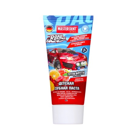 Children's Paste Master Dent, Super Races, Tutti-Futti, 65 g