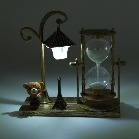 Sanding clock "Street flashlight", souvenir, with backlight, 15.5 x 6.5 x 15.5 cm-5