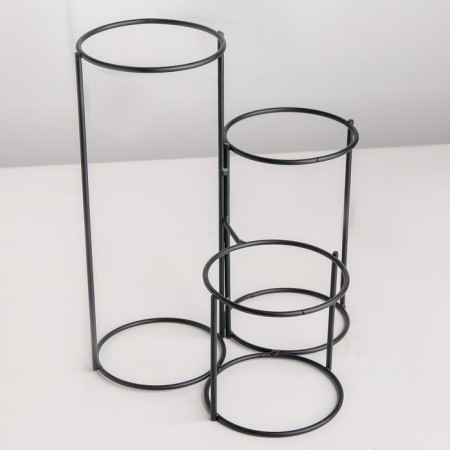 Flower stand “Cascade”, D = 8.3cm., 18 × 17 × 22 cm, black color-1