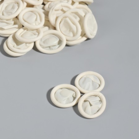 A set of attacks, latex, 100 pcs, D - 2.6 × 6.8 cm, white color-1