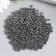 A set of metallized beads, plastic, 4 mm 15 g (440 +/- 20 pcs), hematite