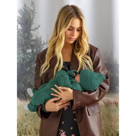 Knitted Knot Killed with a cap Amarobaby Pure Love Tot, height 80 cm, green color-5