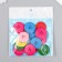 Buttons wood for creativity 4 punctures "simple" set of 15 pcs 3x3 cm