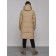 Coat insulated winter female, size 48, color light brown