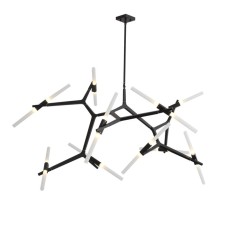 Ceiling Ceiling ST LUCE. SL947.402.20. Laconicita. 20x5 W, G9, 4000K, 40x160x120 cm, black color