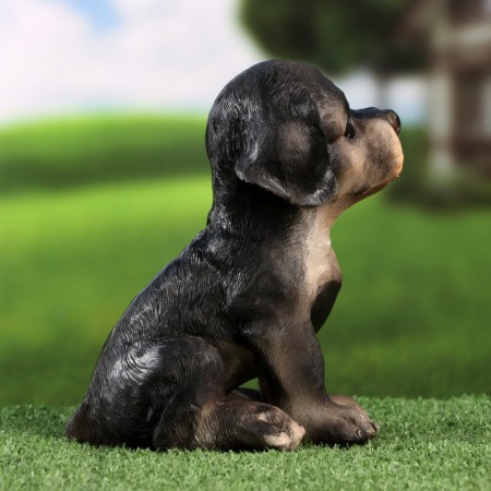 Garden figure "Rotweiler Puppy" 13x15x18cm-4