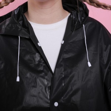 Rawnacer adult cloak "Rain and miracles", size 42-48, 60 x 110 cm, black color-3