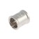 Zein coupling, 1/2 ", internal carving, nickelly brass