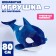 Skill of the soft toy "Killed", 80 cm, blue color