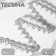 Decorative braid, 15 mm, 10 ± 1 m, silver color